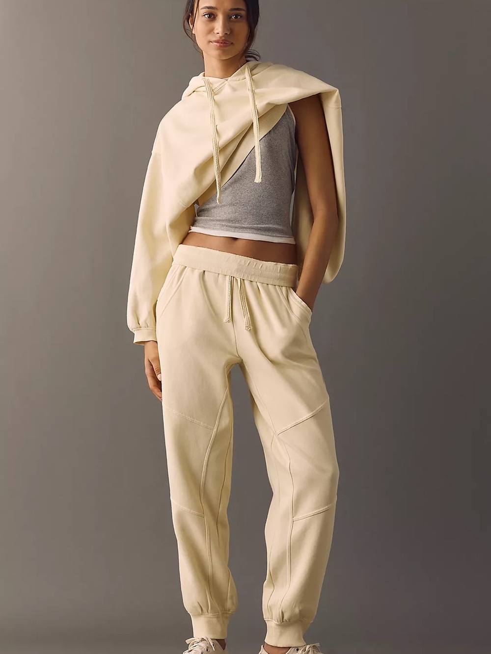 Anthropologie Daily Practice Plie Hoodie (M) & Jogger Pant (S)